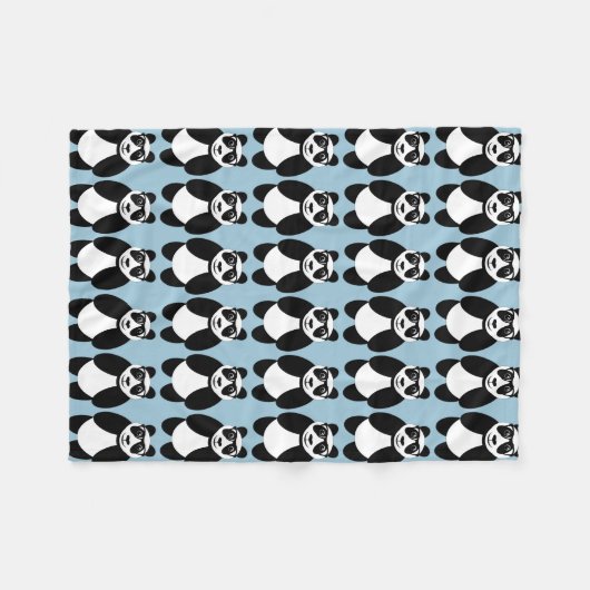 Panda Fleece Deken (Voorkant (Horizontaal))