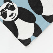 Panda Fleece Deken (Hoek)