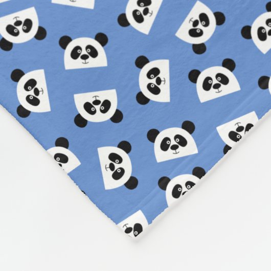 Panda Fleece Deken (Hoek)