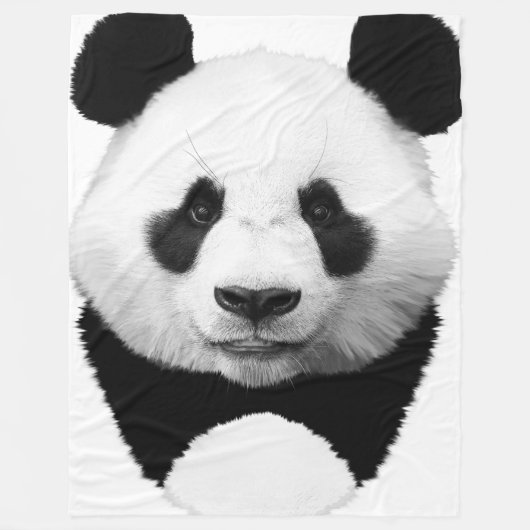Panda Fleece Deken (Voorkant)
