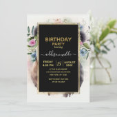 Panda Flowers Watercolor                           Kaart (Staand voorkant)