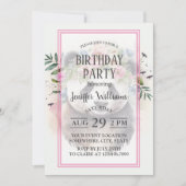 Panda Flowers Watercolor                    Kaart (Voorkant)