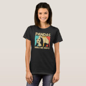 Panda For Men Women Panda Bear Animal T-shirt (Voorkant volledig)