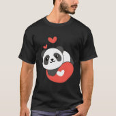 Panda For 'S Day Animals With He T-shirt (Voorkant)