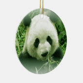 Panda Forest Grass laat kerstboom Ornament (Rechts)