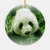 Panda Forest Grass laat kerstboom Ornament (Voorkant)
