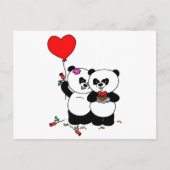 Panda forever love briefkaart (Voorkant)