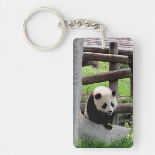 Panda-foto Sleutelhanger (Voorkant)