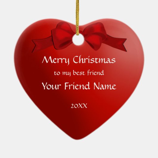 Panda Friends kerst-hartversiering Keramisch Ornament (Achterkant)