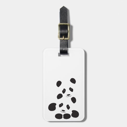 Panda Friendship Bagagelabel (Voorkant verticaal)
