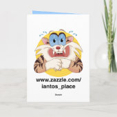 Panda Frog Pet (Verjaardag) Kaart (Achterkant)