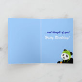 Panda Frog Pet (Verjaardag) Kaart (Binnen)