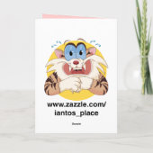 Panda Frog Pet (Verjaardag) Kaart (Achterkant)