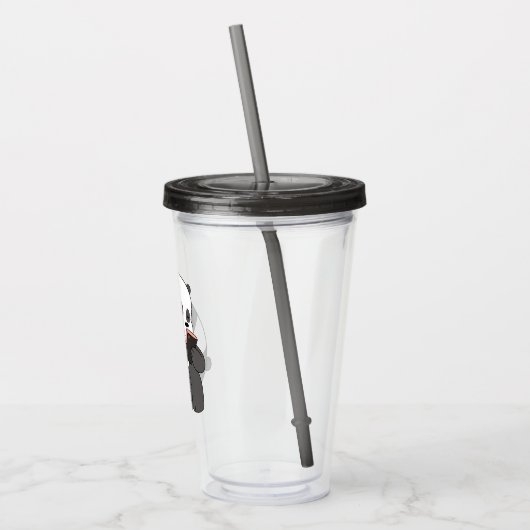 Panda From We Bare Bears Tumbler Design Acryl Drinkbeker (Links)