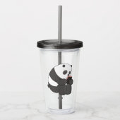 Panda From We Bare Bears Tumbler Design Acryl Drinkbeker (Voorkant)