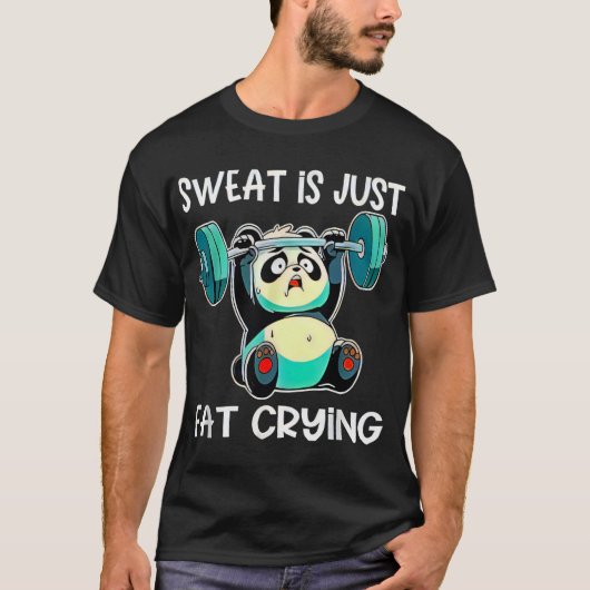 panda funny gym t-shirt (Voorkant)