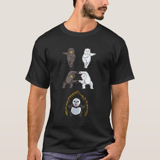 Panda Fusion Gif Polar Beer T-shirt (Voorkant)