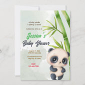 Panda Garden Baby shower Kaart (Voorkant)