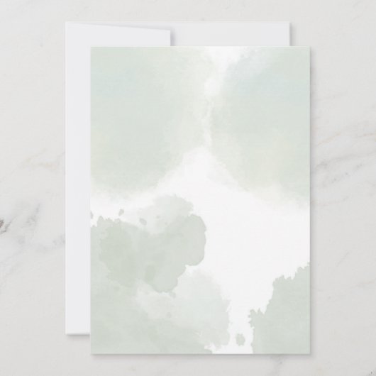 Panda Garden Baby shower Kaart (Achterkant)