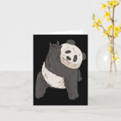 Panda Gebarentaal Handgebaar Doof Gehoorverlies Be Kaart (Gele Bloem)