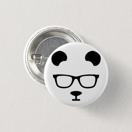 Panda geek ronde button 3,2 cm (Voorkant /achterkant)