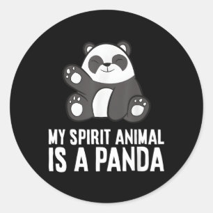 Panda Geest Dier Mijn Geest Dier is een Panda Ronde Sticker
