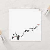 Panda Gefeliciteerd Kaart (Voorkant / Achterkant in situ)