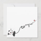 Panda Gefeliciteerd Kaart (Voorkant)