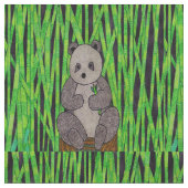 Panda - gekamd katoenen stof (Close Up)