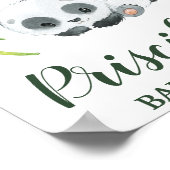 Panda Genderneutraal Baby shower Welkom Poster (Hoek)