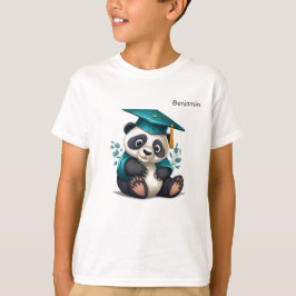 Panda gepersonaliseerde kleuterschool Afstuderen T-shirt