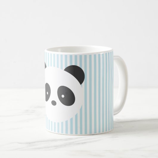 Panda-gestreepte mok (Voorkant rechts)