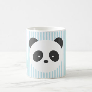 Panda-gestreepte mok