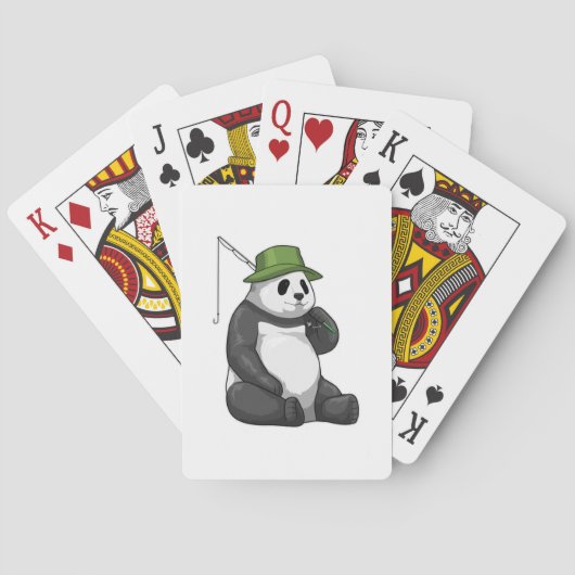 Panda Gevist met Geviste staaf Pokerkaarten (Achterkant)