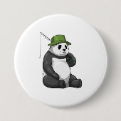 Panda Gevist met Geviste staaf Ronde Button 7,6 Cm (Voorkant)