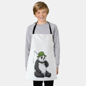 Panda Gevist met Geviste staaf Schort (Gedragen)