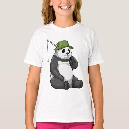 Panda Gevist met Geviste staaf T-shirt (Voorkant)