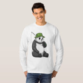 Panda Gevist met Geviste staaf T-shirt (Voorkant volledig)