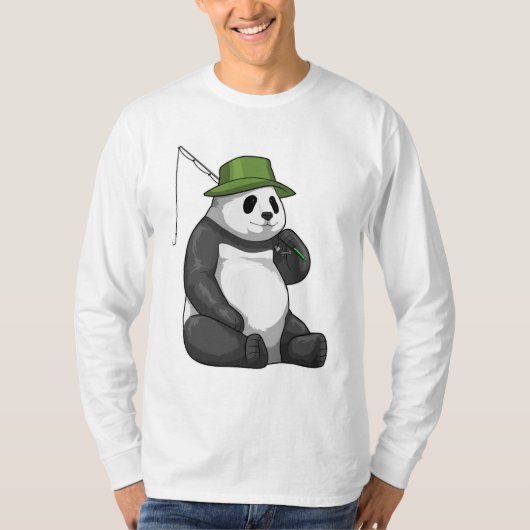 Panda Gevist met Geviste staaf T-shirt (Voorkant)