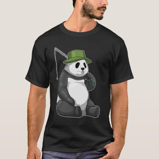 Panda Gevist met Geviste staaf T-shirt (Voorkant)
