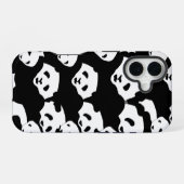 panda gevleid iPhone 16 hoesje (Achterkant horizontaal)