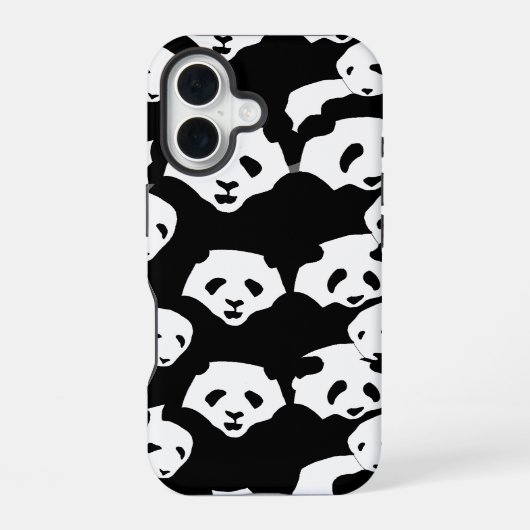 panda gevleid iPhone 16 hoesje (Achterkant)