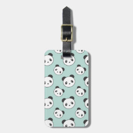 Panda gevlekt bagagelabel