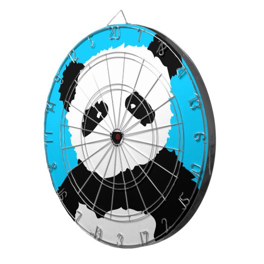 panda-gezicht dartbord (Voorkant Rechts)