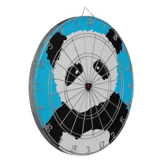 panda-gezicht dartbord (Voorkant Links)