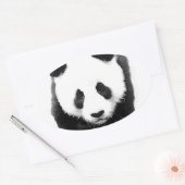 Panda Gezicht Ovale Sticker (Envelop)