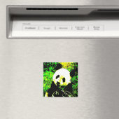 Panda Gezicht Pop Kunst Magneet (Insitu (Vaatwasser))