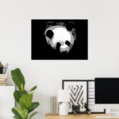 Panda Gezicht Poster Print - Panda Posters (Thuiskantoor)