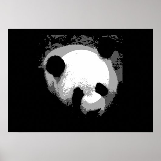 Panda Gezicht Poster Print - Panda Posters (Voorkant)