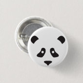 Panda-gezicht Ronde Button 3,2 Cm (Voorkant /achterkant)